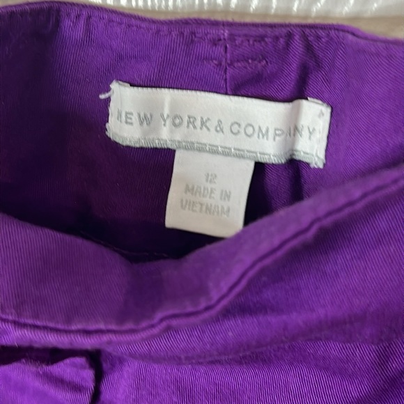 NEW YORK & COMPANY Purple 12 Short Shorts - Picture 8 of 8